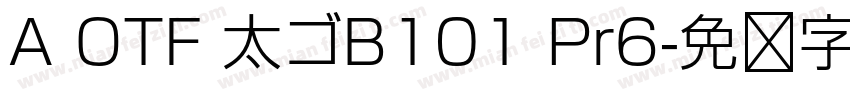 A OTF 太ゴB101 Pr6字体转换
